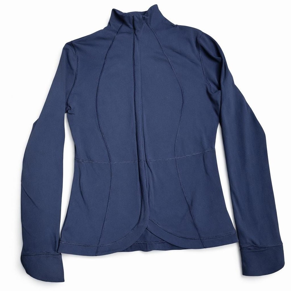 Vintage Lululemon Zip Sweater Made in Canada Size 10 Blue